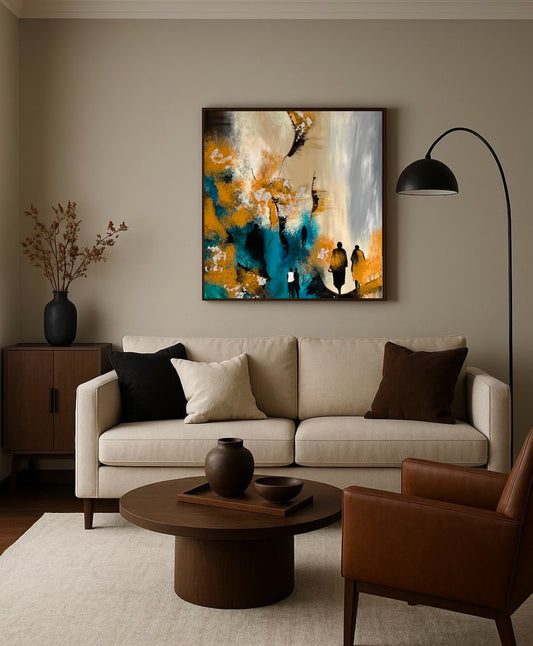 The Silhouette Says A Lot With Very Little Information | Originalt maleri