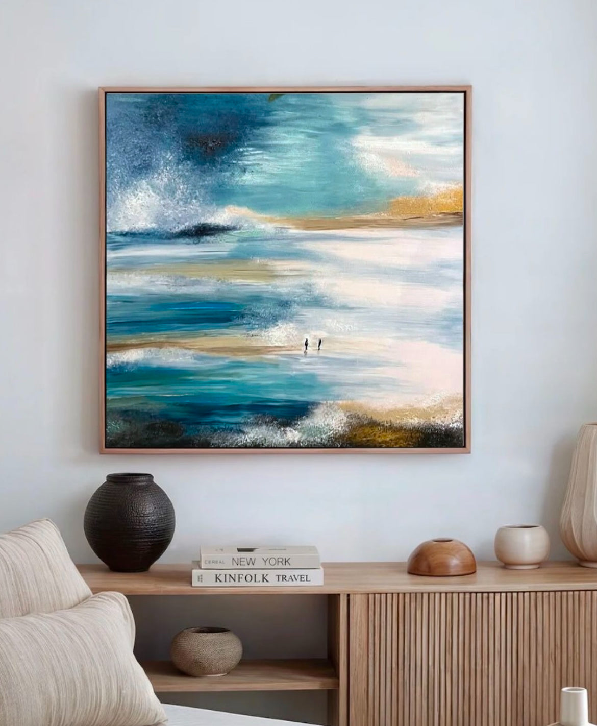 Water Is The Driving Force Of All Nature | Print på lærred