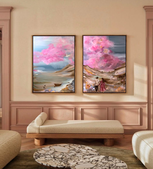 Kærlighed I Alle Former | Sæt af 2 stk. | Originale malerier