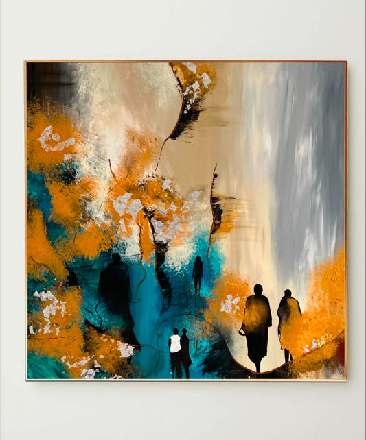 The Silhouette Says A Lot With Very Little Information | Print på lærred